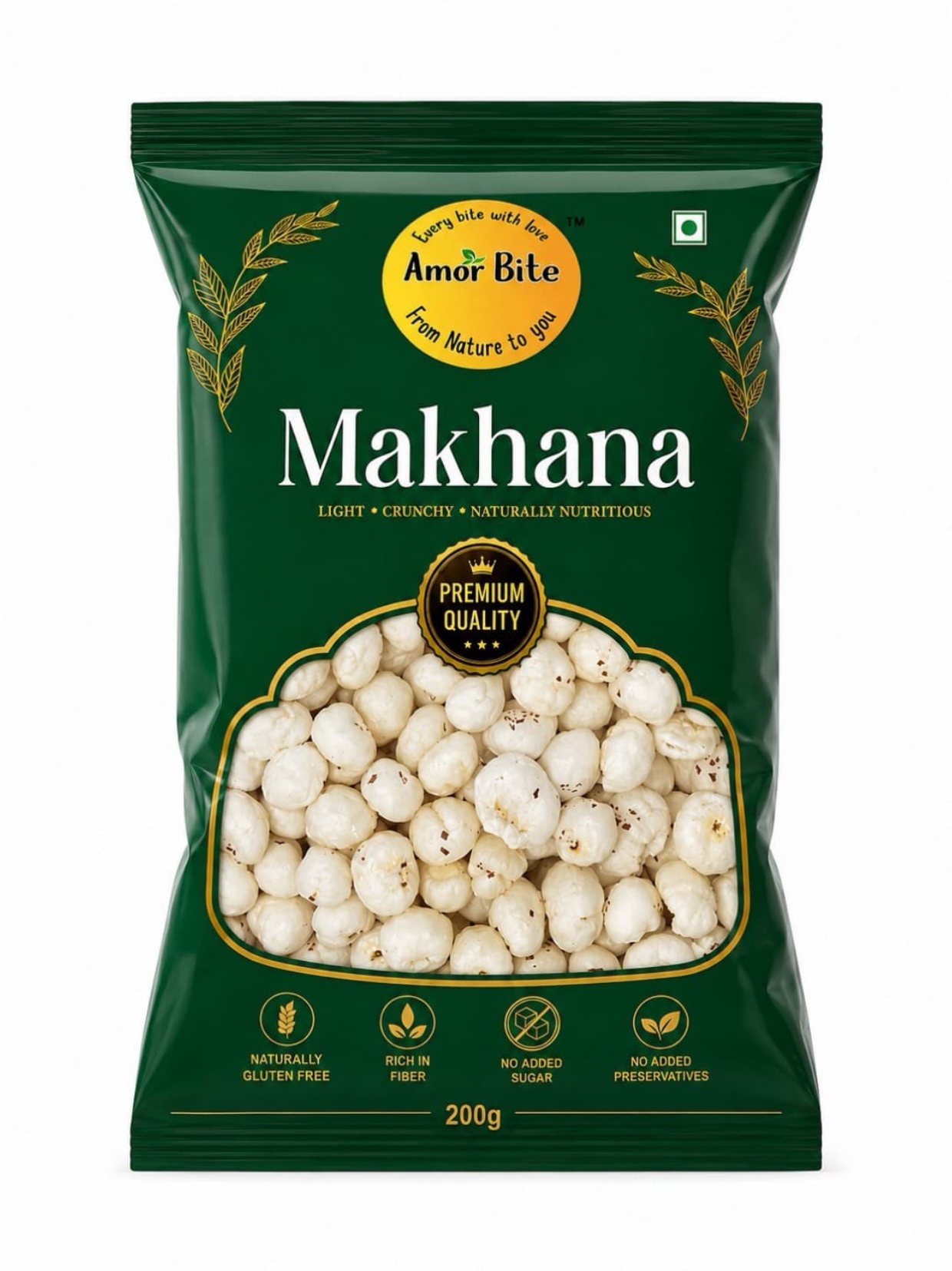 Amor Bite Makhana Fox Nuts, 200g