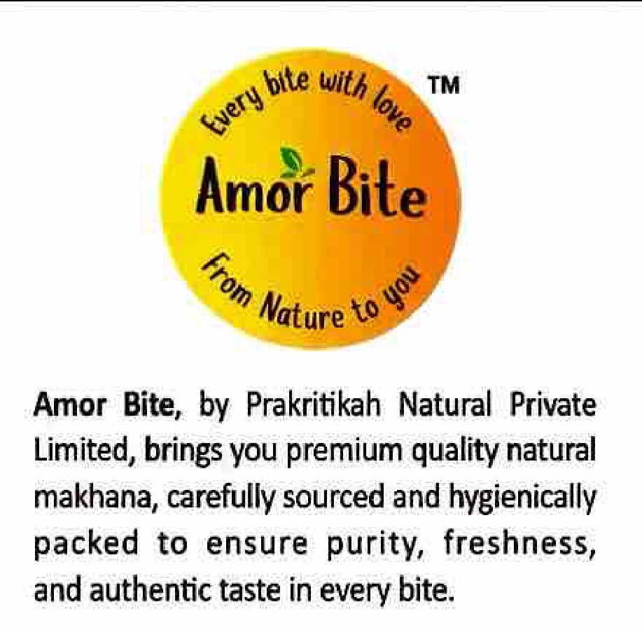 Amor Bite Makhana Fox Nuts Natural Snack 200g Pack of 2